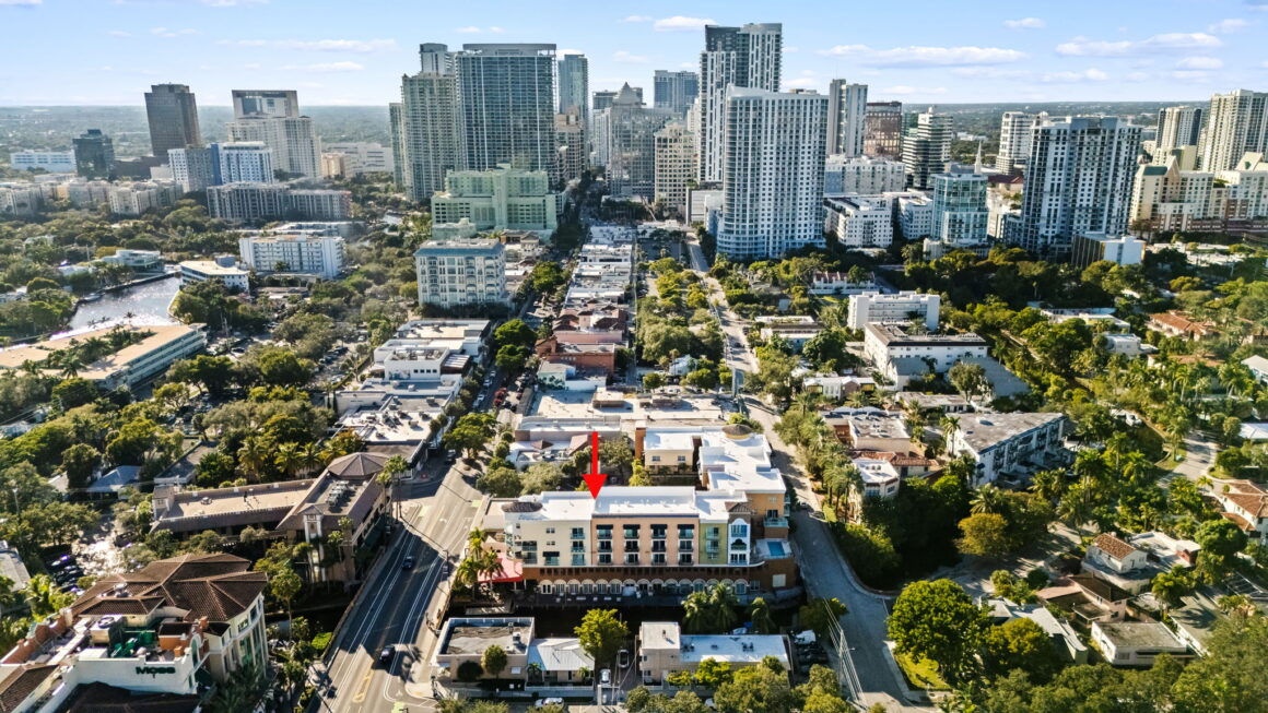 Aerial view of Broward County commercial real estate — Fort Lauderdale skyline